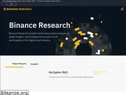 Sites similar to research.binance.com