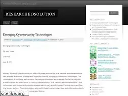 Sites similar to researchedsolution.wordpress.com