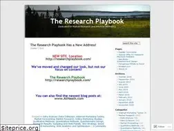 Sites similar to researchplaybook.wordpress.com