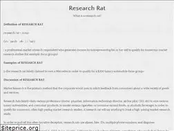 Sites similar to researchrat.com
