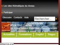 Sites similar to reseauecoleetnature.org