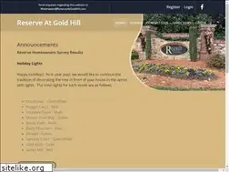 Sites similar to reserveatgoldhill.com