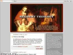 Sites similar to resident-theology.blogspot.com