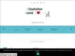Sites similar to resolutionsante.com