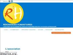 Sites similar to resonanceshumanitaires.org