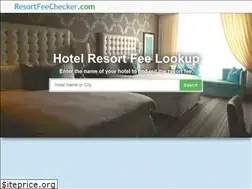 Sites similar to resortfeechecker.com