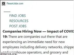 Sites similar to resortjobs.com