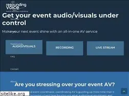 Sites similar to resoundingvoice.com