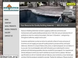 Sites similar to resourcebuildingmaterials.com