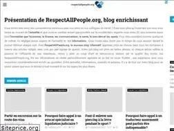 Sites similar to respectallpeople.org