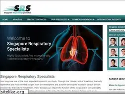 Sites similar to respiratoryspecialists.com.sg