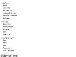 Sites similar to responsibility.pvh.com