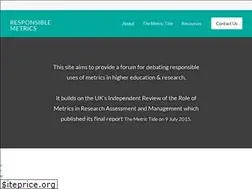 Sites similar to responsiblemetrics.org
