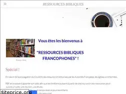 Sites similar to ressourcesbibliques.weebly.com