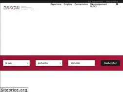 Sites similar to ressourcescoaticook.com