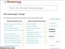 Sites similar to restaurang.com