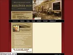 Sites similar to restaurant-berliner-hof.de