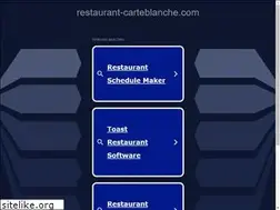 Sites similar to restaurant-carteblanche.com