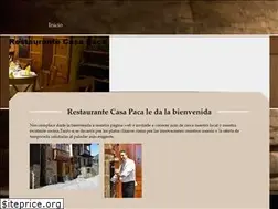 Sites similar to restaurantecasapaca.es