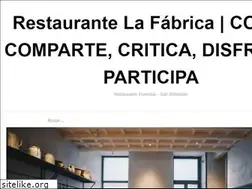 Sites similar to restaurantelafabrica.es