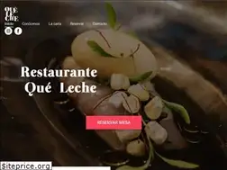 Sites similar to restaurantequeleche.com