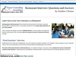 Sites similar to restaurantinterviewquestions.com