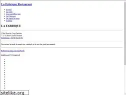 Sites similar to restaurantlafabrique.com