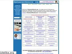 Sites similar to restaurantresults.com