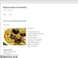 Sites similar to restaurantsinchennai.wordpress.com