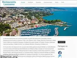 Sites similar to restaurantslausanne.ch