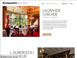 Sites similar to restaurantsparisiens.com