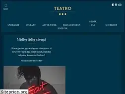 Sites similar to restaurantteatro.no