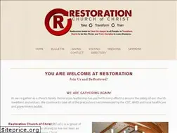 Sites similar to restorationchurchofchrist.org