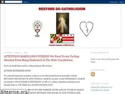 Sites similar to restore-dc-catholicism.blogspot.com