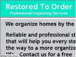 Sites similar to restoredtoorder.com