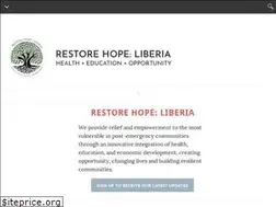 Sites similar to restorehopeliberia.org