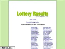 Sites similar to resultsforlottery.com