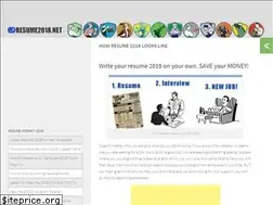 Sites similar to resume2018.net