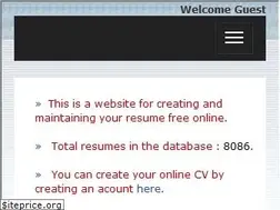 Sites similar to resumecvindia.com
