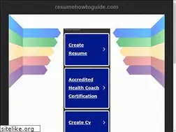 Sites similar to resumehowtoguide.com