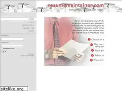 Sites similar to resumemaintainer.com