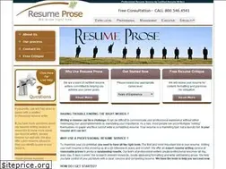 Sites similar to resumeprose.com