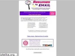 Sites similar to resumesbyemail.com