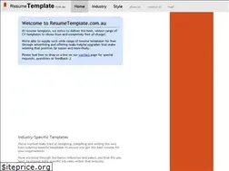 Sites similar to resumetemplate.com.au
