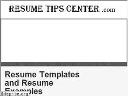 Sites similar to resumetipscenter.com