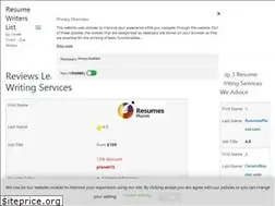 Sites similar to resumewriterslist.com