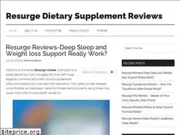 Sites similar to resurgediet.com
