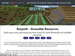 Sites similar to resynth-minecraft-mod.github.io