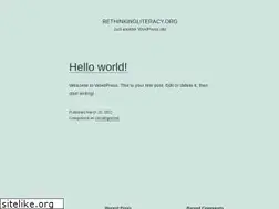 Sites similar to rethinkingliteracy.org