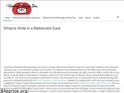 Sites similar to retirementmessageideas.com